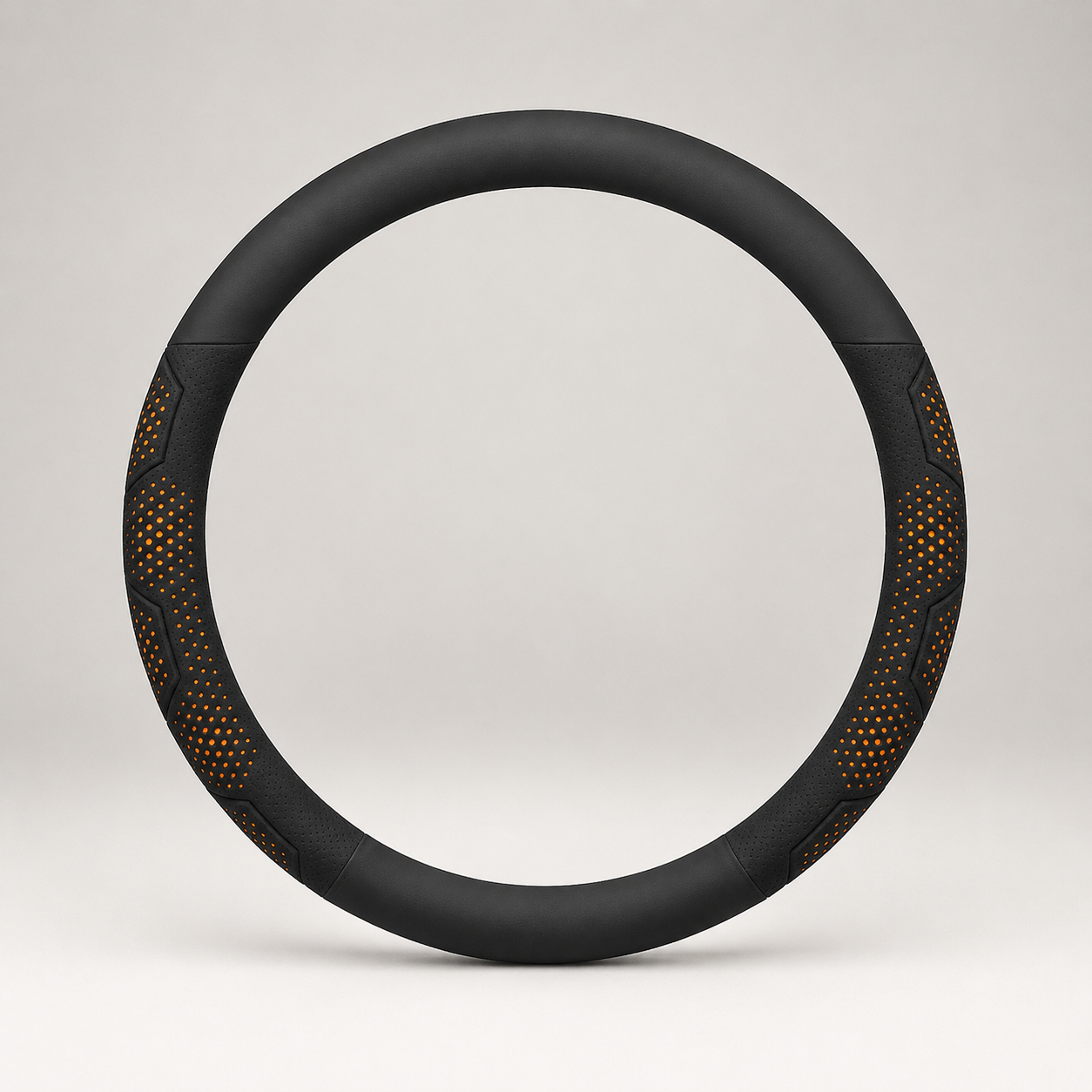 Mazda Carbon Fiber PU Leather Steering Wheel Cover