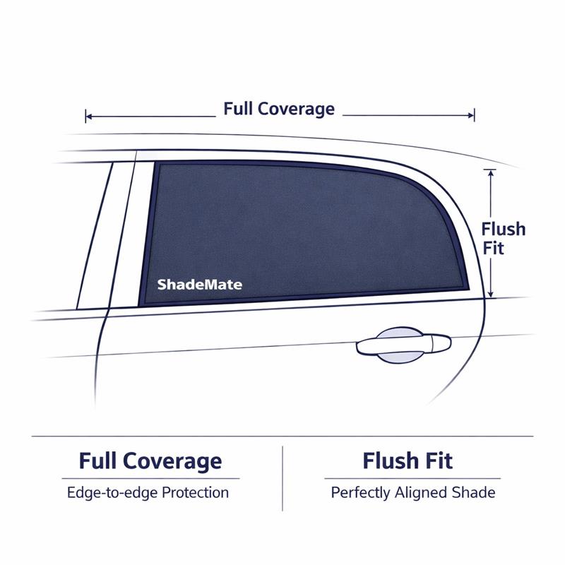 Rear Side Window Shades (2x Shades)
