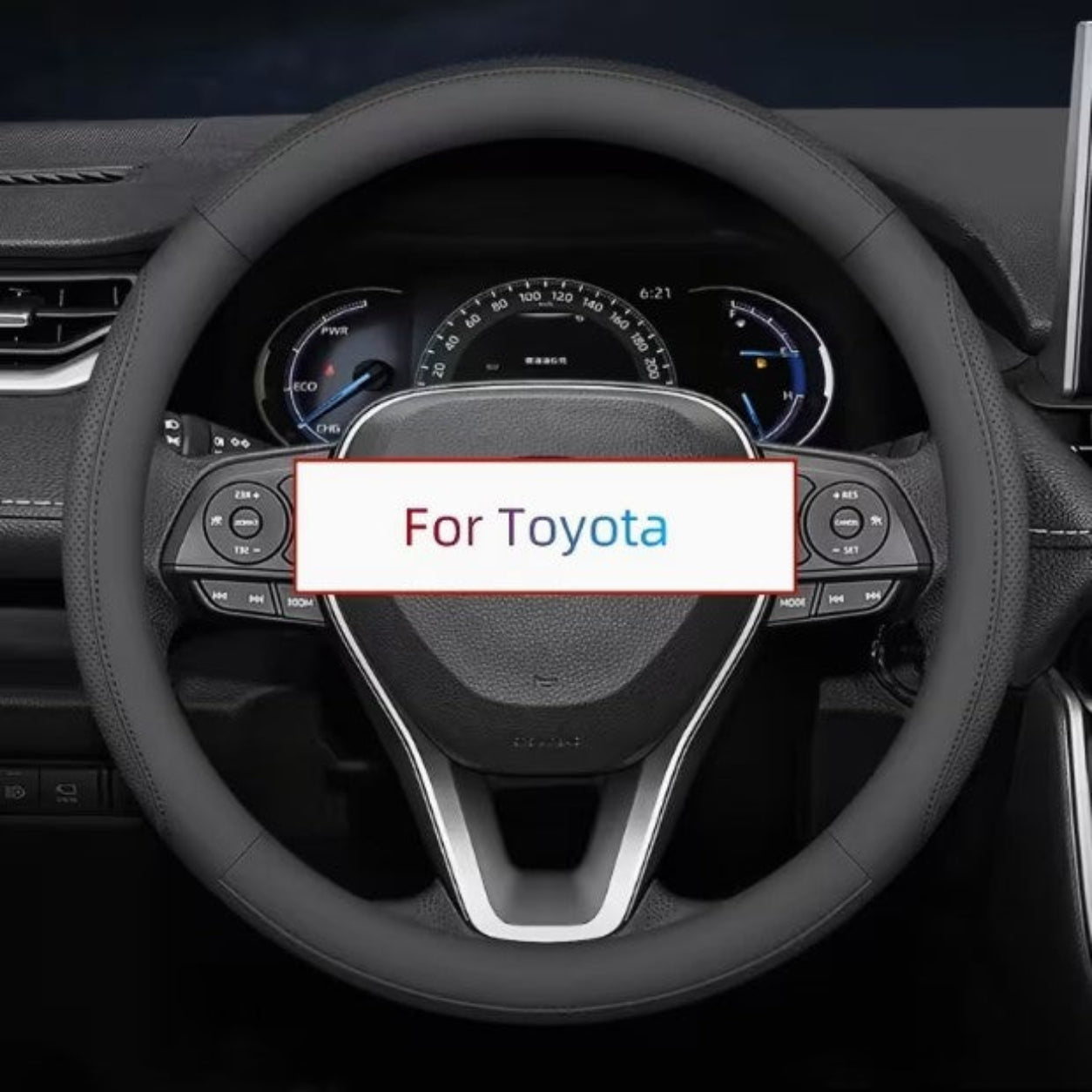 Faux Leather Steering Wheel Cover for Toyota