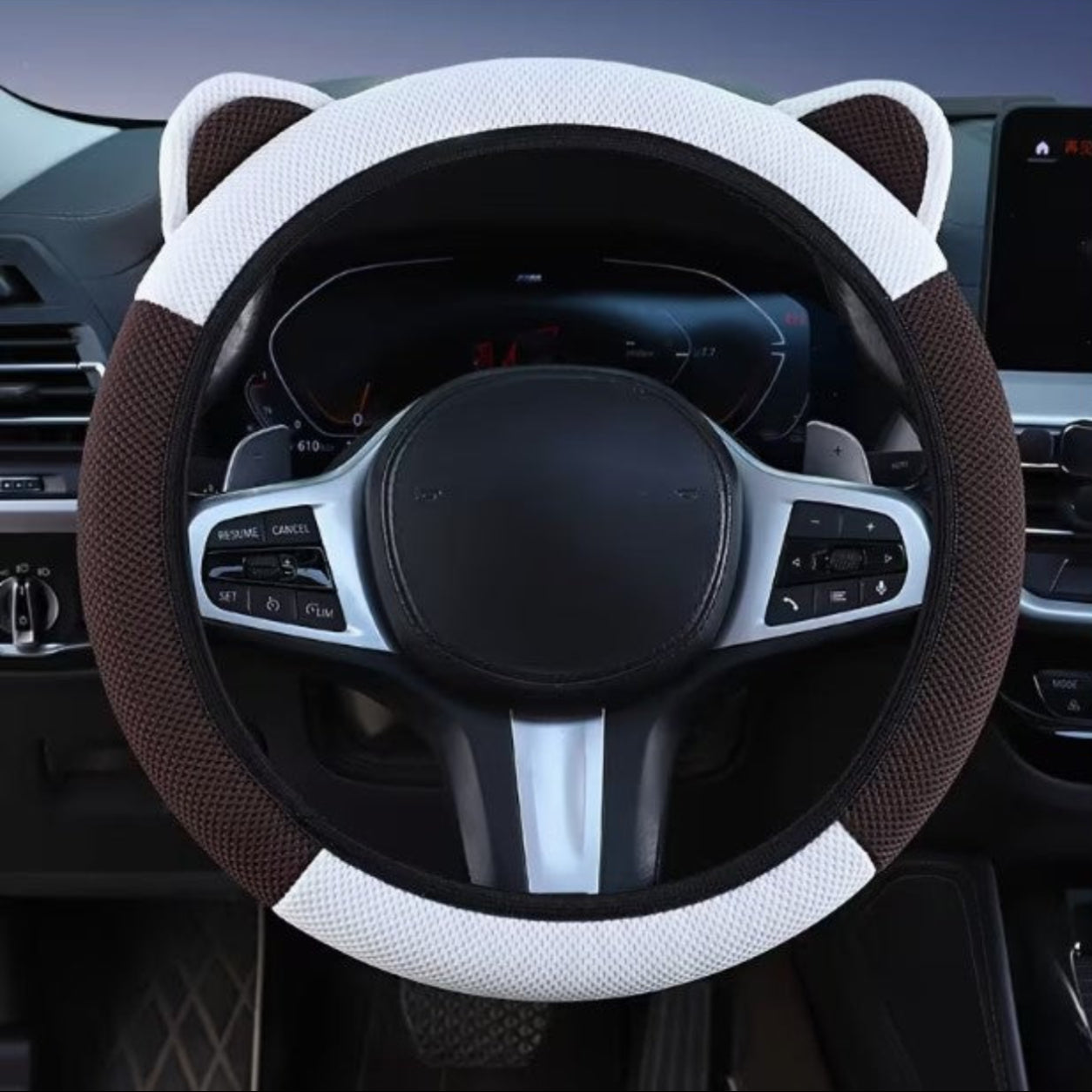 Car Steering Wheel Cover with Cute Ear Design
