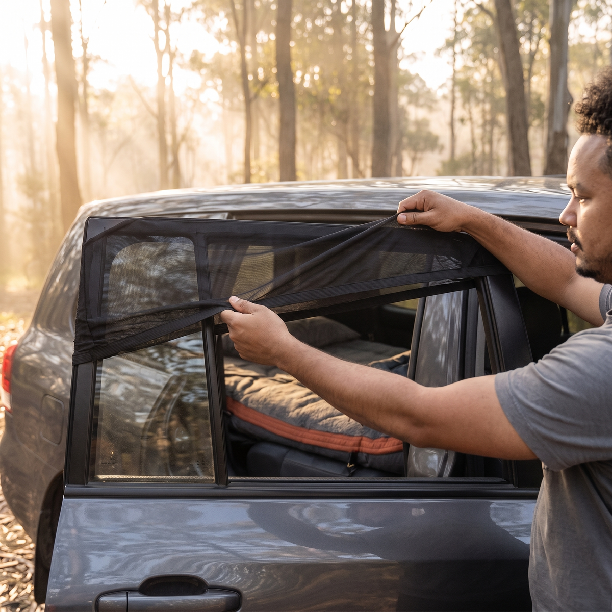 Car Window Mesh Screens – fitting and attachment detail