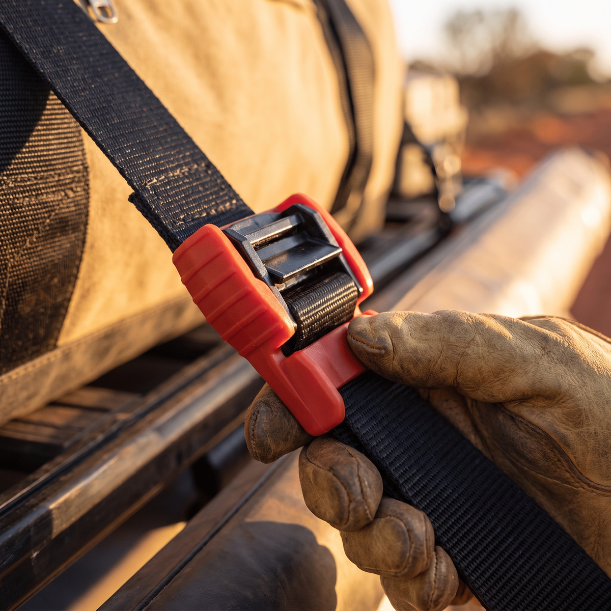 Heavy-Duty Cam Buckle Tie-Down Straps – cam buckle close-up