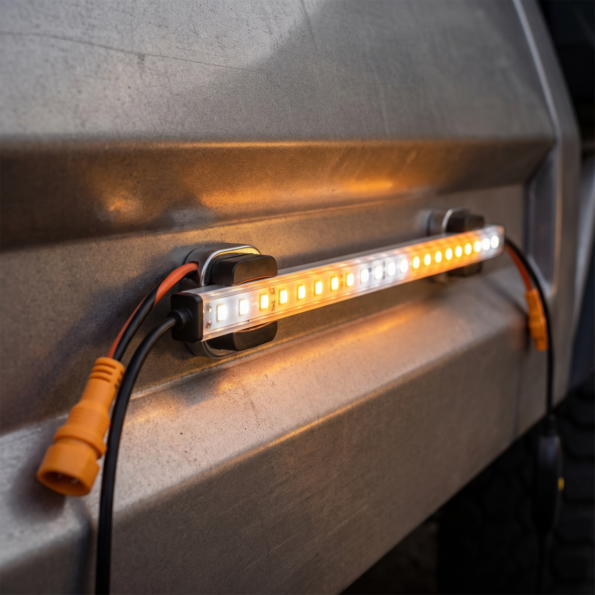 12V LED Camp Light Kit – magnetic mounting detail