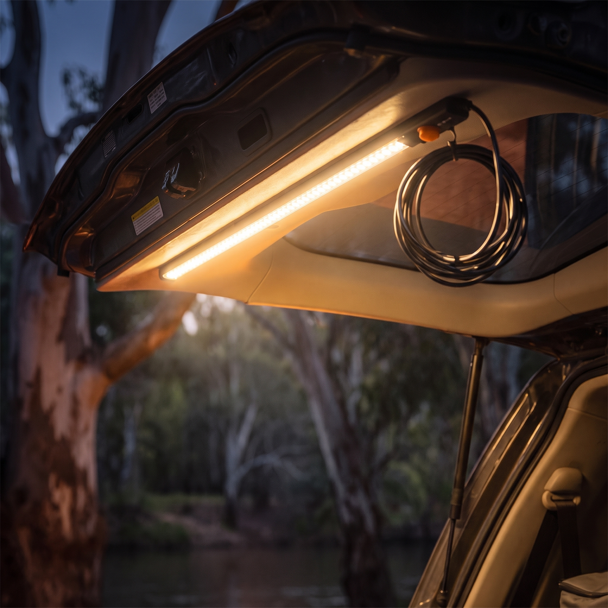 12V Magnetic LED Light Strip – lit up at night