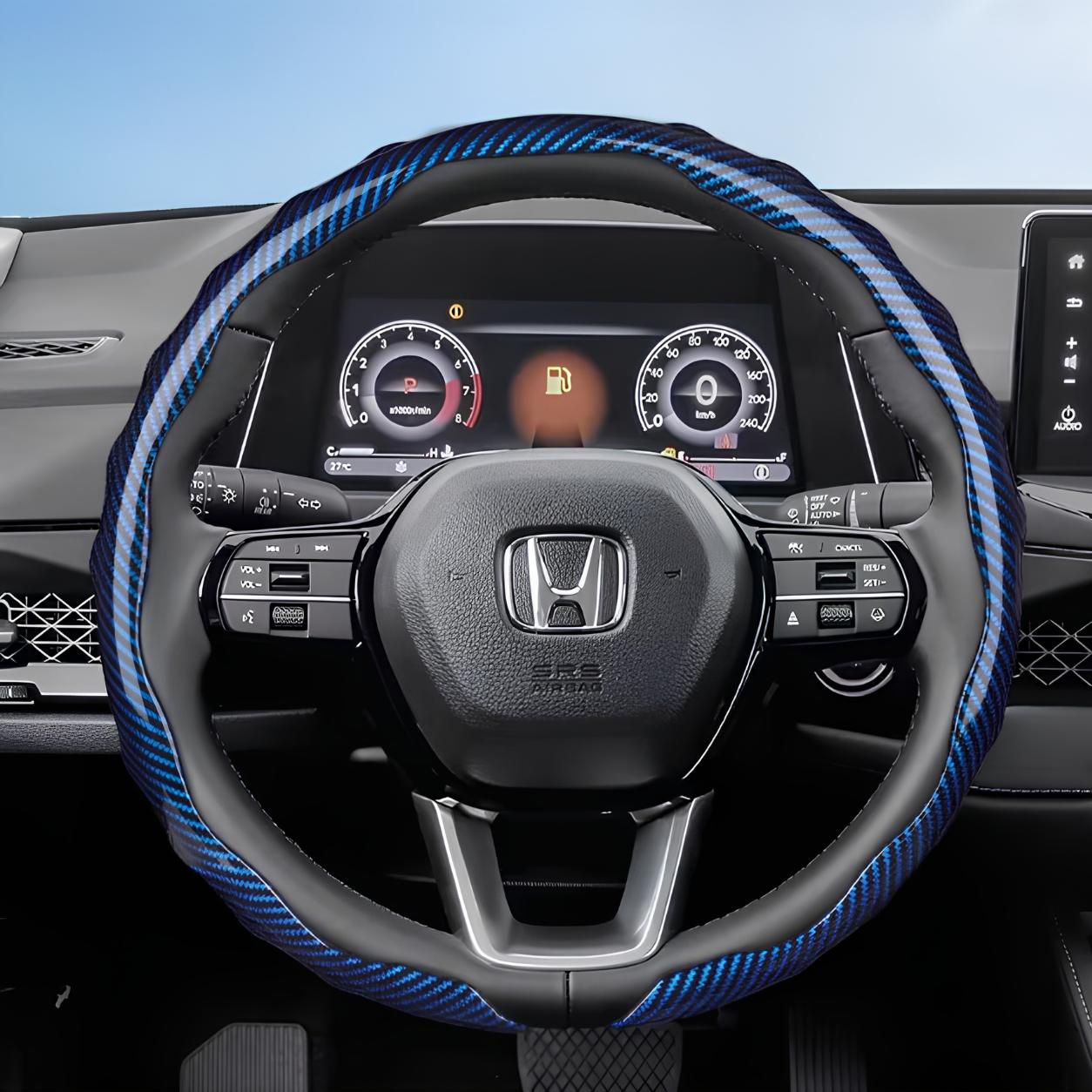 Honda Carbon Fiber Steering Wheel Cover