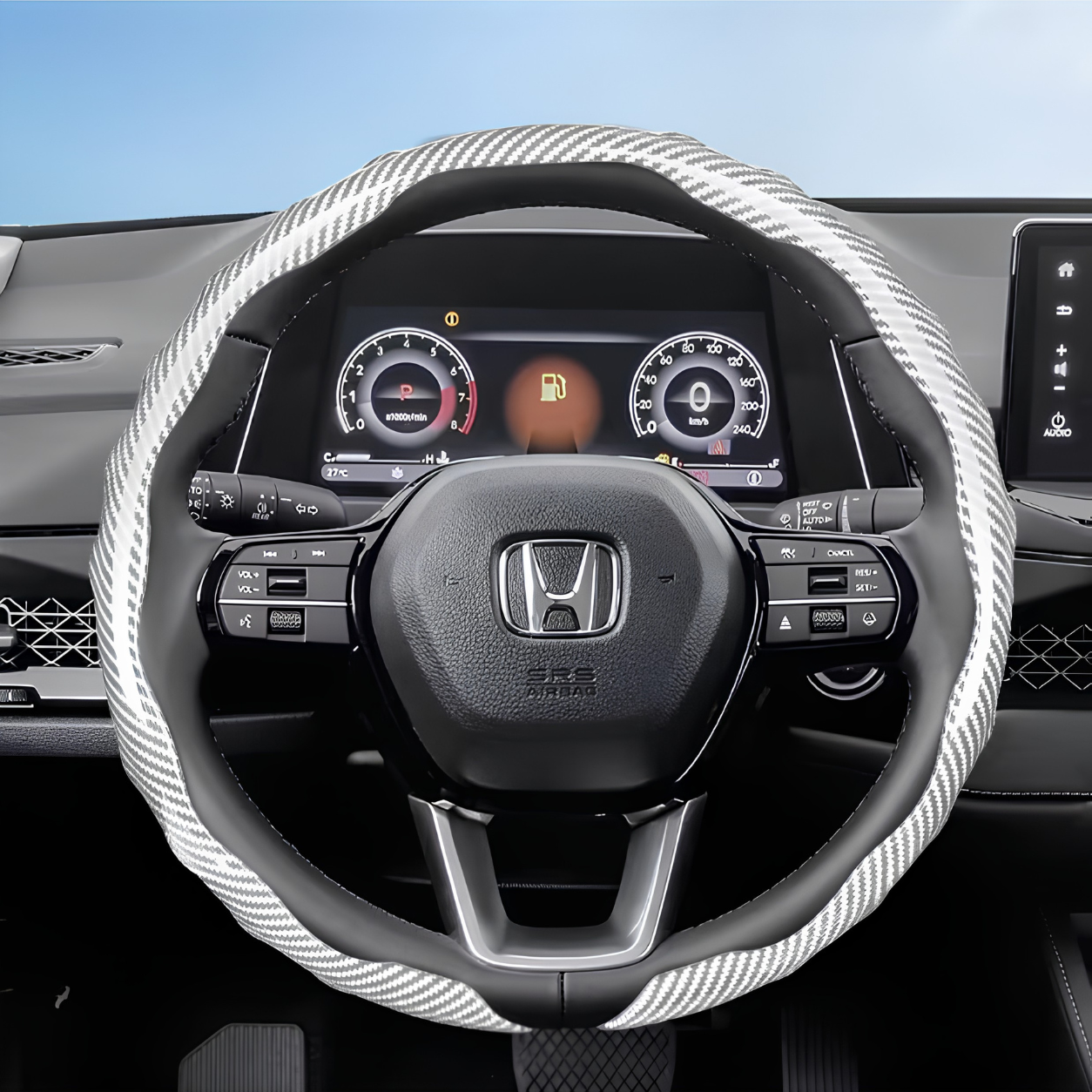 Honda Carbon Fiber Steering Wheel Cover