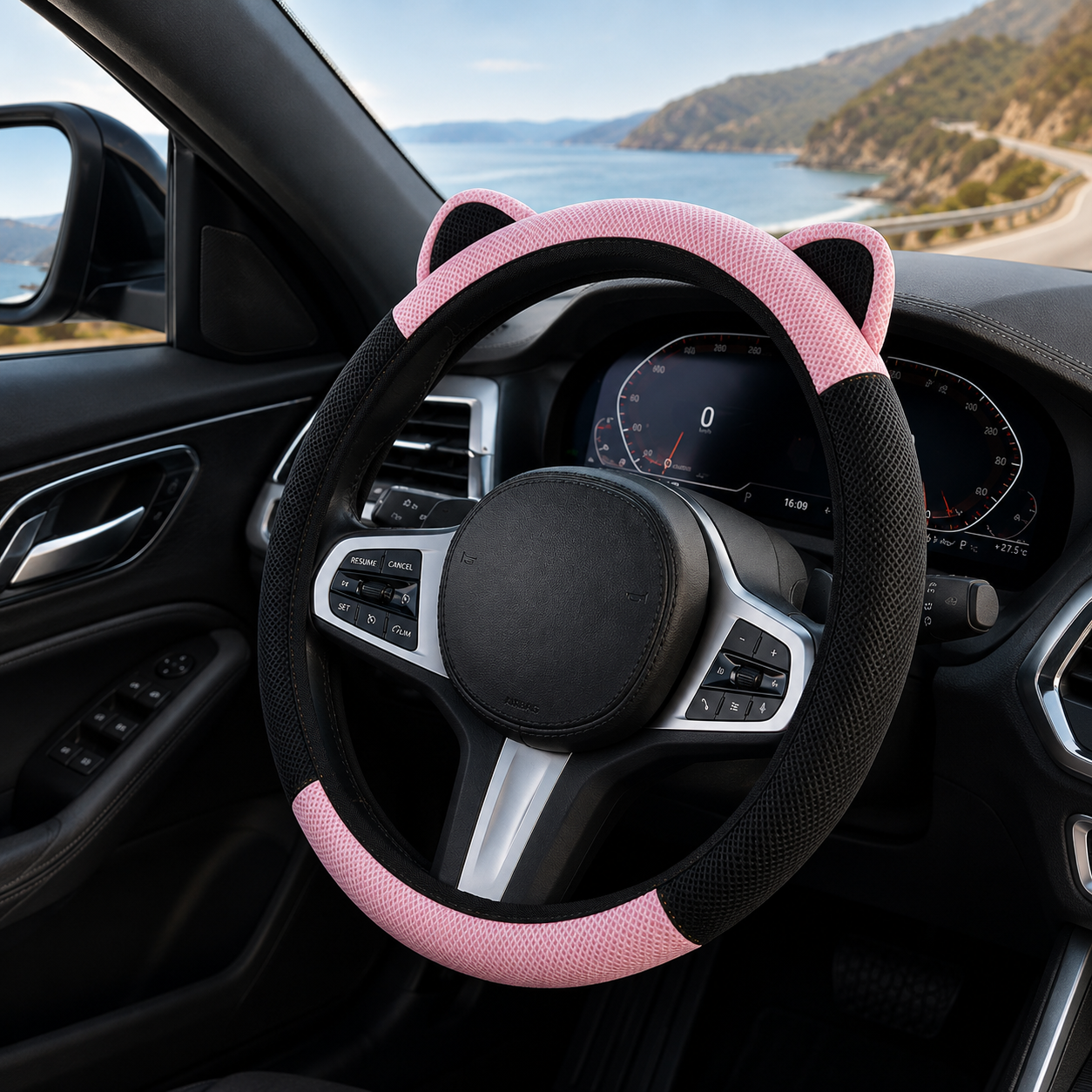 Car Steering Wheel Cover with Cute Ear Design