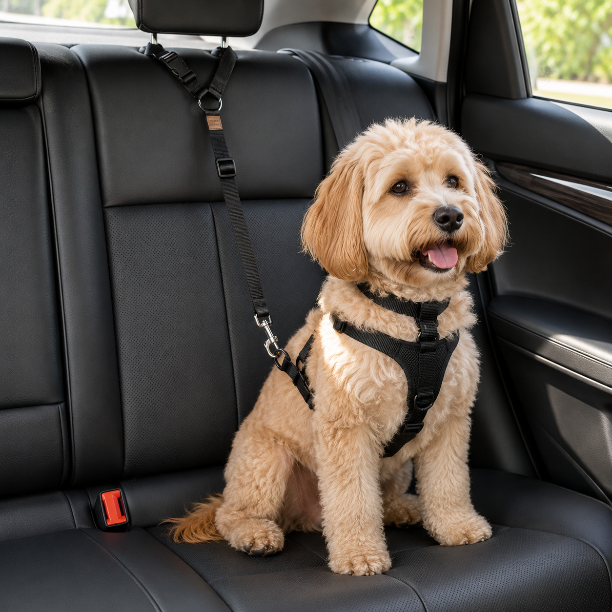 Rear Seat Retractable Pet Car Seat Belts