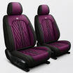 Purple & Black Car Seat Covers