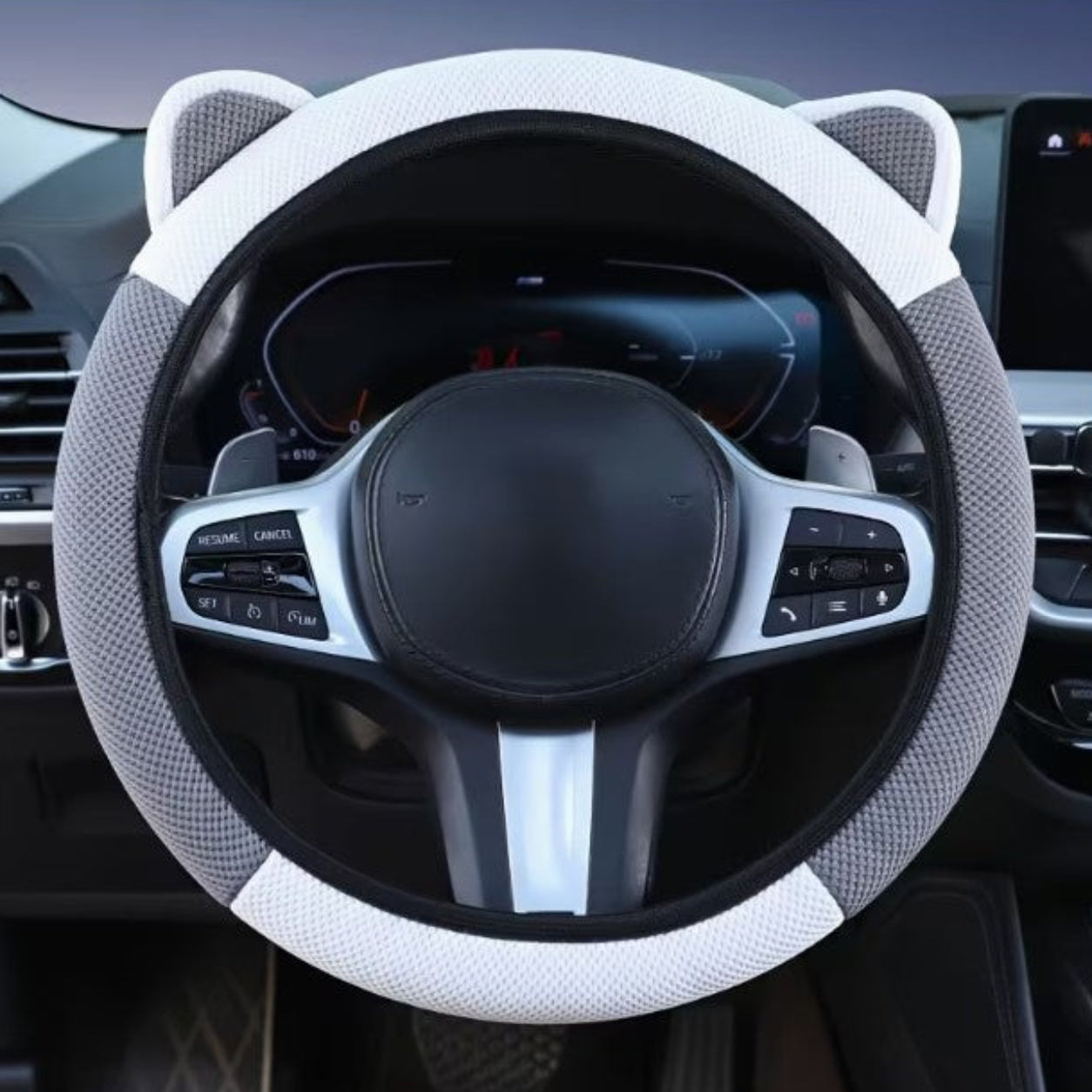 Car Steering Wheel Cover with Cute Ear Design