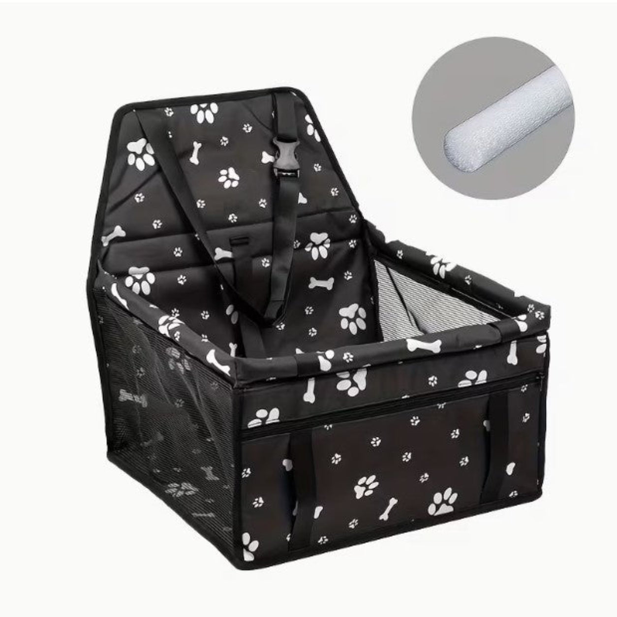 Dog Car Seat With Clip-On Leash