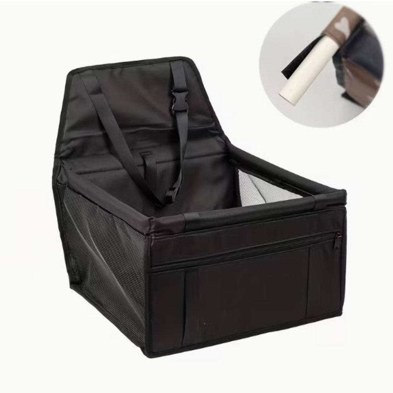 Dog Car Seat With Clip-On Leash