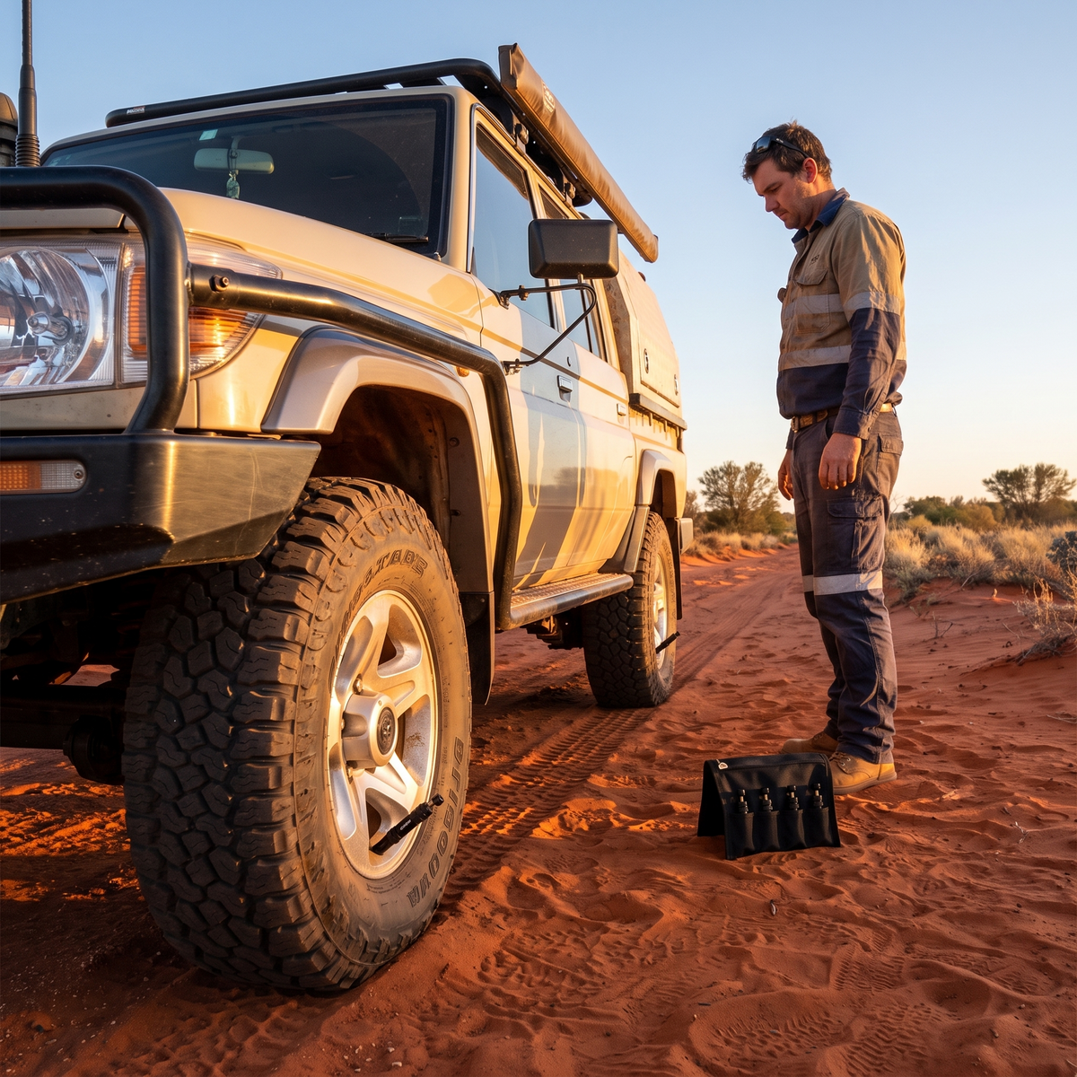 Automatic Tyre Deflators – fitted to all four wheels