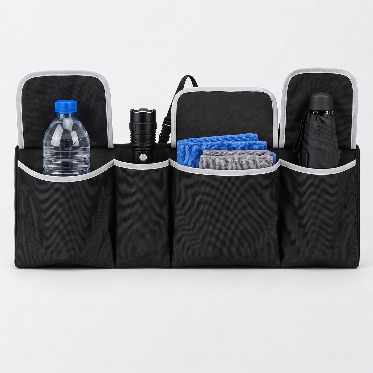 Boot organiser compartments